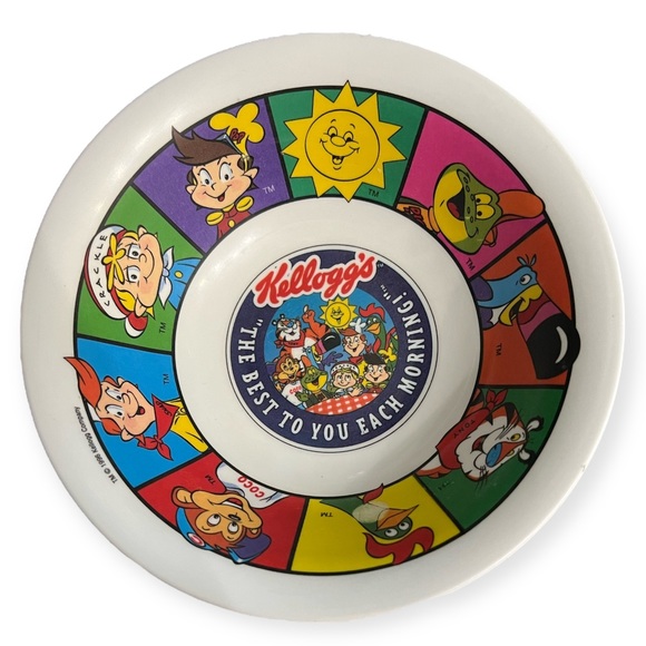 Kellogg’s 1996 “The Best To You Each Morning!” Collectible Cereal Bowl set - Picture 2 of 7